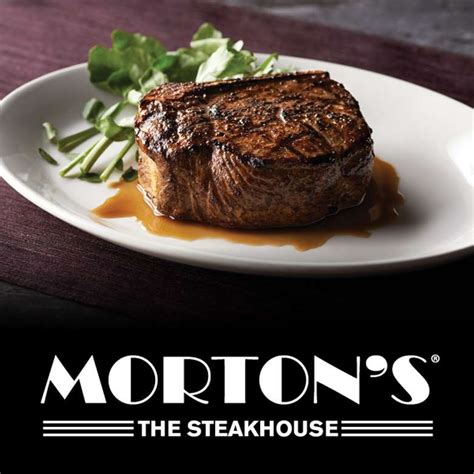 Mortons steak house - 8 oz. Center-Cut Filet Mignon* (570 cal.) 16 oz. Prime New York Strip* (1060 cal.) Prime Pork Chop* (710 cal.) Ora King Salmon Fillet*